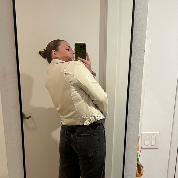 BlankNYC Cream Leather Jacket - Picture 2 of 4